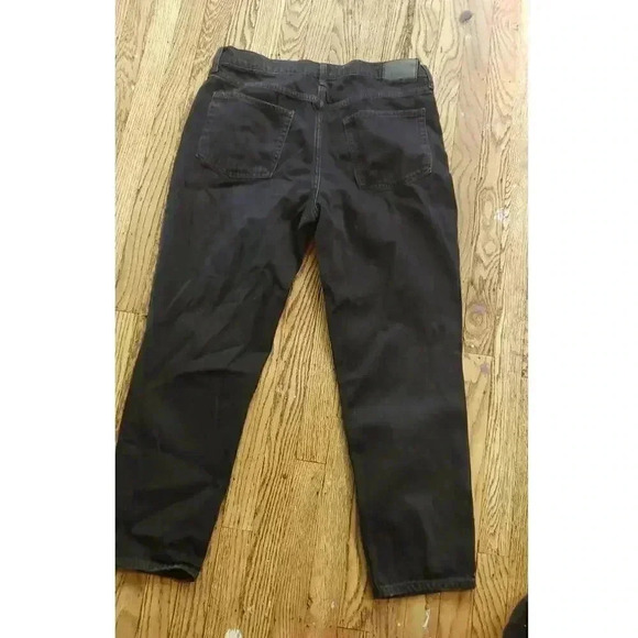 Aeropostale mom jeans size 12 black destressed 100% cotton - Picture 2 of 4